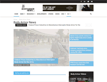 Tablet Screenshot of bodyarmornews.com